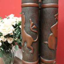 Load image into Gallery viewer, x SOLD WWI Trench Artwork/Art Shell Casing, Umbrella Holder or Door Stop. German Helmet with Eagle. B11339