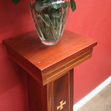 Load image into Gallery viewer, x SOLD Antique French Mahogany Church Pedestal, Statue Holder, Lectern, Pulpit. B12115