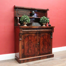 Load image into Gallery viewer, Antique English Mahogany Hall Cabinet or Cupboard with Storage and a Drawer. B12559