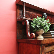 Load image into Gallery viewer, Antique English Mahogany Hall Cabinet or Cupboard with Storage and a Drawer. B12559