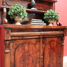 Load image into Gallery viewer, Antique English Mahogany Hall Cabinet or Cupboard with Storage and a Drawer. B12559