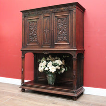 Load image into Gallery viewer, Antique French Wine Cabinet, Gothic Sacrament Cabinet, Alcohol Storage Cupboard. B11466