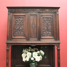 Load image into Gallery viewer, Antique French Wine Cabinet, Gothic Sacrament Cabinet, Alcohol Storage Cupboard. B11466