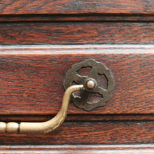 Load image into Gallery viewer, x SOLD French Oak Chest of Drawers – Brass Handles, Shaped Apron, Lovely Patina. B12554