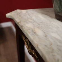 Load image into Gallery viewer, Antique French Mahogany & Marble Jardiniere Stand, Planter or Statue Stand with Gilt Brass Mounts. B12114