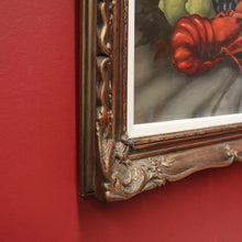 Load image into Gallery viewer, x SOLD Framed Oil on Canvas, Still Life, Pheasant, Lobster, Fruit, Banquet, Oil Painting. B11334