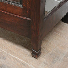 Load image into Gallery viewer, x SOLD Antique French Oak and Curved Glass Door China Cabinet or Display Cupboard. B12095