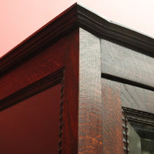 Load image into Gallery viewer, x SOLD Antique French Oak and Curved Glass Door China Cabinet or Display Cupboard. B12095