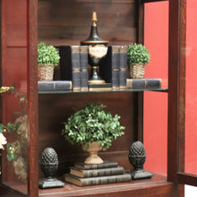 Load image into Gallery viewer, x SOLD Antique French Oak and Curved Glass Door China Cabinet or Display Cupboard. B12095