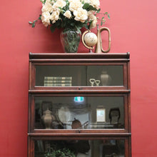 Load image into Gallery viewer, x SOLD Solicitors Bookcase - Antique, Globe Wernicke & Co, London. Four-Section Cabinet. B12543