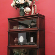 Load image into Gallery viewer, x SOLD Solicitors Bookcase - Antique, Globe Wernicke & Co, London. Four-Section Cabinet. B12543