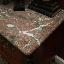 Load image into Gallery viewer, Antique French Walnut and Marble Chest of Drawers or Hall Way Cabinet, Gilt Brass Mounts and Handles. B12087