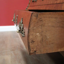Load image into Gallery viewer, Antique French Walnut and Marble Chest of Drawers or Hall Way Cabinet, Gilt Brass Mounts and Handles. B12087