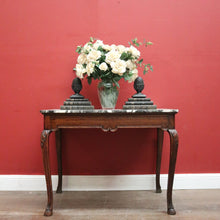 Load image into Gallery viewer, x SOLD Antique French Walnut and Marble Top Centre Table, Console Table, Hall Table or Desk. B12084