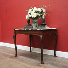 Load image into Gallery viewer, x SOLD Antique French Walnut and Marble Top Centre Table, Console Table, Hall Table or Desk. B12084