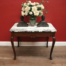 Load image into Gallery viewer, x SOLD Antique French Walnut and Marble Top Centre Table, Console Table, Hall Table or Desk. B12084