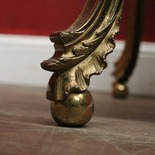 Load image into Gallery viewer, Antique French Brass and Black Marble Top Coffee Table, or Side or Lamp Table. B12117