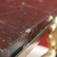 Load image into Gallery viewer, Antique French Brass and Black Marble Top Coffee Table, or Side or Lamp Table. B12117