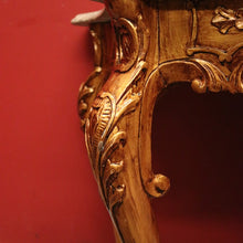 Load image into Gallery viewer, French Marble Top Gilt Hand-painted Hallway or Foyer Console Table. B12107