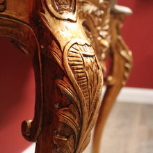 Load image into Gallery viewer, French Marble Top Gilt Hand-painted Hallway or Foyer Console Table. B12107