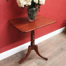 Load image into Gallery viewer, x SOLD Antique Australian Cedar Tilt-Top Table c1850 – Turned Pedestal, Tri-Leg. B12566