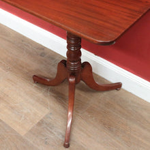 Load image into Gallery viewer, x SOLD Antique Australian Cedar Tilt-Top Table c1850 – Turned Pedestal, Tri-Leg. B12566