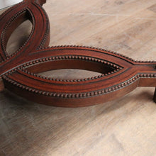 Load image into Gallery viewer, x SOLD Antique French Oak Stretcher base two Drawer Office Desk, Writing Desk, hall Table. B12108