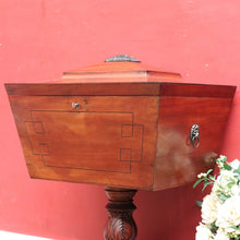 Load image into Gallery viewer, Regency Mahogany Wine Cooler Sarcophagus Cellarette Lion Handles. B12970