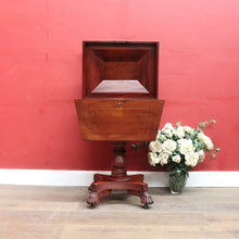 Load image into Gallery viewer, Regency Mahogany Wine Cooler Sarcophagus Cellarette Lion Handles. B12970