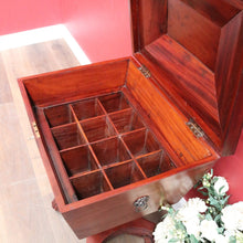 Load image into Gallery viewer, Regency Mahogany Wine Cooler Sarcophagus Cellarette Lion Handles. B12970