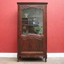 Load image into Gallery viewer, x SOLD Antique French Oak Single Door China Cabinet, Display Cupboard or Bookcase. B12092