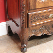 Load image into Gallery viewer, x SOLD Antique French Walnut China Cabinet Bookcase Carved Glass Sides. B12968