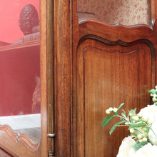 Load image into Gallery viewer, x SOLD Antique French Walnut China Cabinet Bookcase Carved Glass Sides. B12968