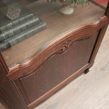 Load image into Gallery viewer, x SOLD Antique French Oak Single Door China Cabinet, Display Cupboard or Bookcase. B12092