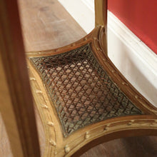 Load image into Gallery viewer, Antique French Gilt Lamp or Side Table with a Cane Tier Base. B12106