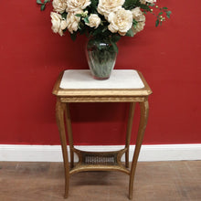 Load image into Gallery viewer, Antique French Gilt Lamp or Side Table with a Cane Tier Base. B12106