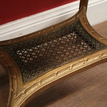 Load image into Gallery viewer, Antique French Gilt Lamp or Side Table with a Cane Tier Base. B12106