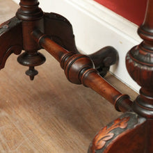 Load image into Gallery viewer, x SOLD Antique English Burr Walnut Sewing Table – Drawer, Work Bag, Key Included. B12574