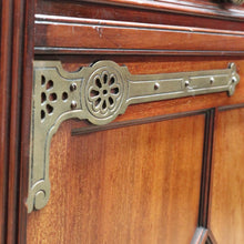 Load image into Gallery viewer, Antique English Walnut Six Door Bookcase Display Cabinet Astragal Doors. B12972