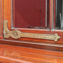 Load image into Gallery viewer, Antique English Walnut Six Door Bookcase Display Cabinet Astragal Doors. B12972