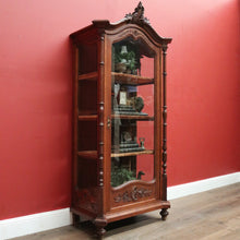 Load image into Gallery viewer, x SOLD Antique French Oak China Cabinet, Display Cupboard or Bookcase. B12105