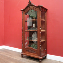 Load image into Gallery viewer, x SOLD Antique French Oak China Cabinet, Display Cupboard or Bookcase. B12105