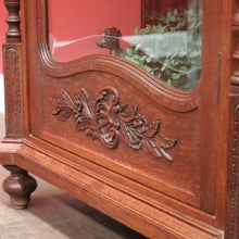 Load image into Gallery viewer, x SOLD Antique French Oak China Cabinet, Display Cupboard or Bookcase. B12105