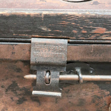 Load image into Gallery viewer, Antique Metal Steamer Trunk Jones Bros Wolverhampton Bound Chest. B12969