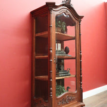 Load image into Gallery viewer, x SOLD Antique French Oak China Cabinet, Display Cupboard or Bookcase. B12105