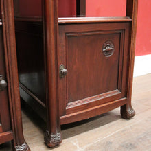 Load image into Gallery viewer, x SOLD A Pair of Antique French Art Nouveau Bedside Cabinets or Lamp Tables with Marble Tops, B12097