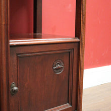 Load image into Gallery viewer, x SOLD A Pair of Antique French Art Nouveau Bedside Cabinets or Lamp Tables with Marble Tops, B12097