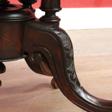 Load image into Gallery viewer, Antique Burr Walnut Centre Table Birdcage Base Marquetry Top. B12979