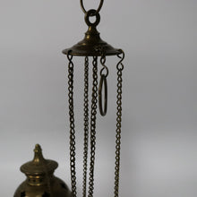 Load image into Gallery viewer, x SOLD Antique French Brass Thurible Censer – Quatrefoil Motifs, Wonderful aged Patina. B12396