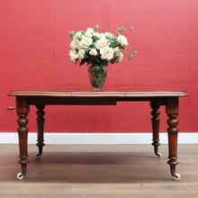 Load image into Gallery viewer, Antique English Mahogany Single Leaf Extension Dining Table C1880 B12995